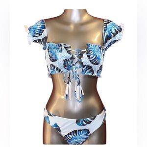BLUE HAWAIIAN HAUTE SWIMWEAR BIKINI size SMALL